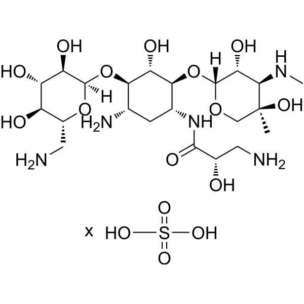 Isepamicin sulfate (Isepamicin sulfate; Sch 21420 sulfate) 67814-76-0